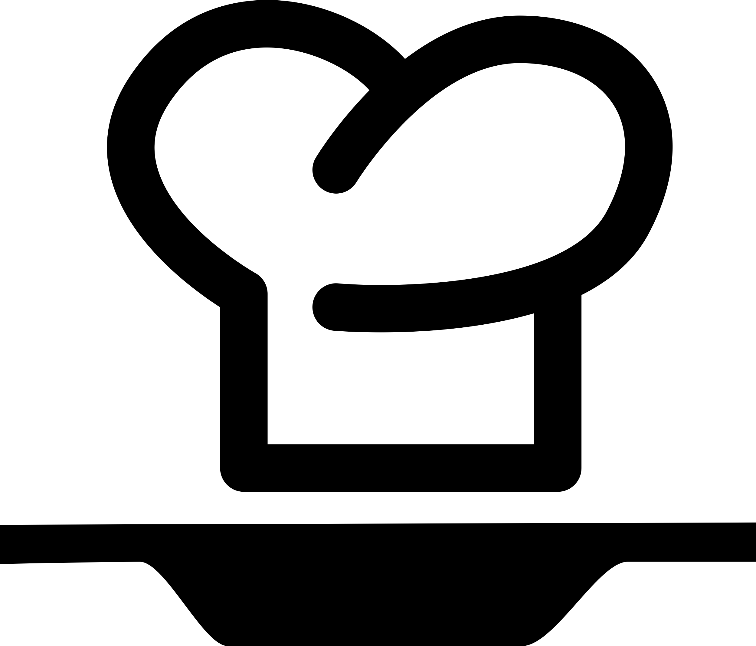 Chef Hat On A Plate From Side View Icon Svg Vector Free Vectors